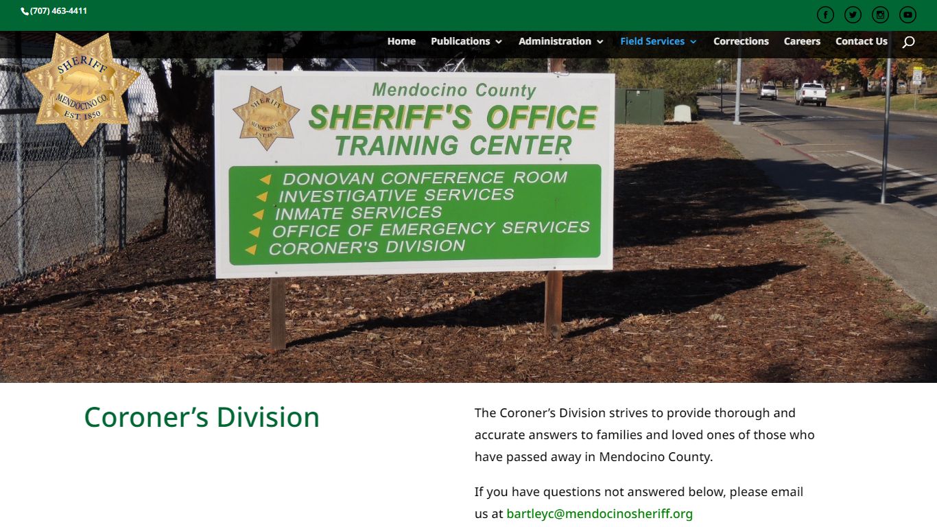 Coroner's Division - Mendocino County Sheriff's Office